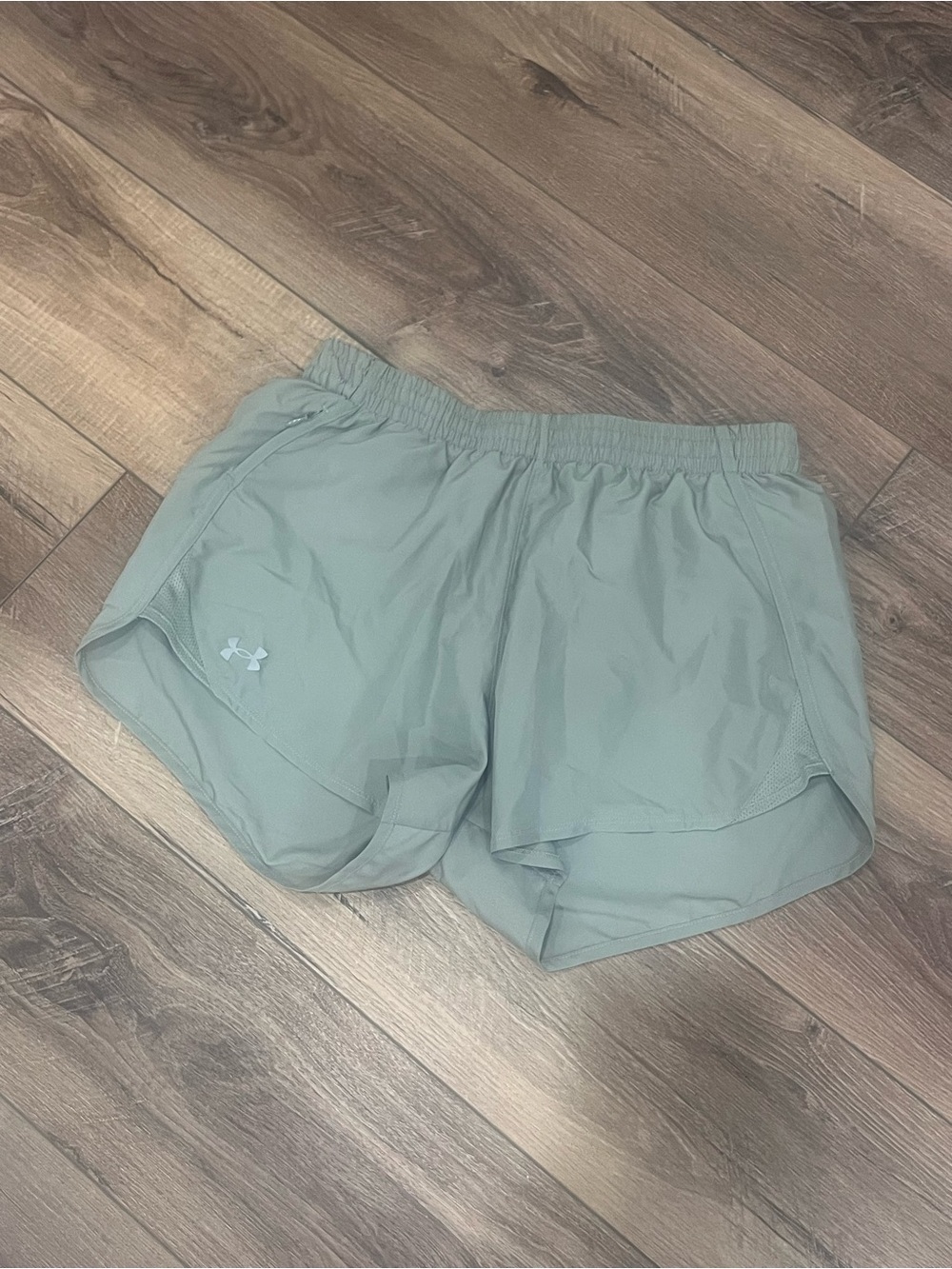 Under Armour Sage Green Athletic Running Shorts